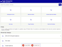 Tablet Screenshot of eagleenterprisesproducts.com
